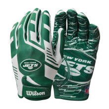 Wilson NFL Stretch Fit Football Handschuhe - Erwachsene, New York Jets