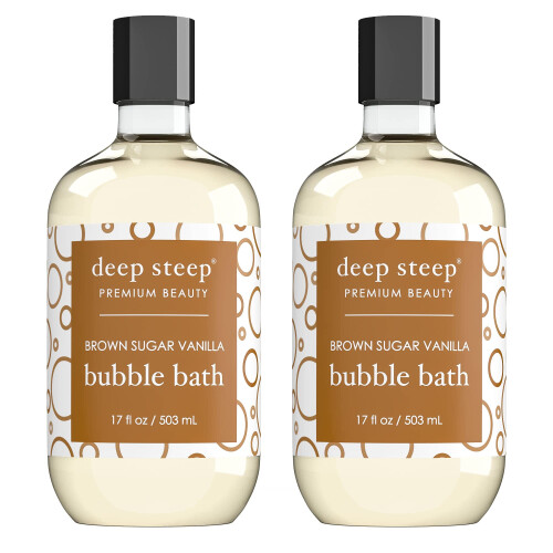 Deep Steep Bubble Bath  17 Ounce (Pack of 2) (Brown Sugar Vanilla)