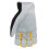 John Deere Γάντια John Deere JD86020-L Split Cowhide Palm - Κίτρινα/Γκρι/Μαύρα, Με Σπαστό Πίσω 4