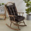 Cushion Καρέκλας Ροκ Ροκάνη Premium Tufted Pads Μη Γλιστρώντας 2 Τεμάχια, Καφέ 1