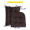 Cushion Καρέκλας Ροκ Ροκάνη Premium Tufted Pads Μη Γλιστρώντας 2 Τεμάχια, Καφέ 3
