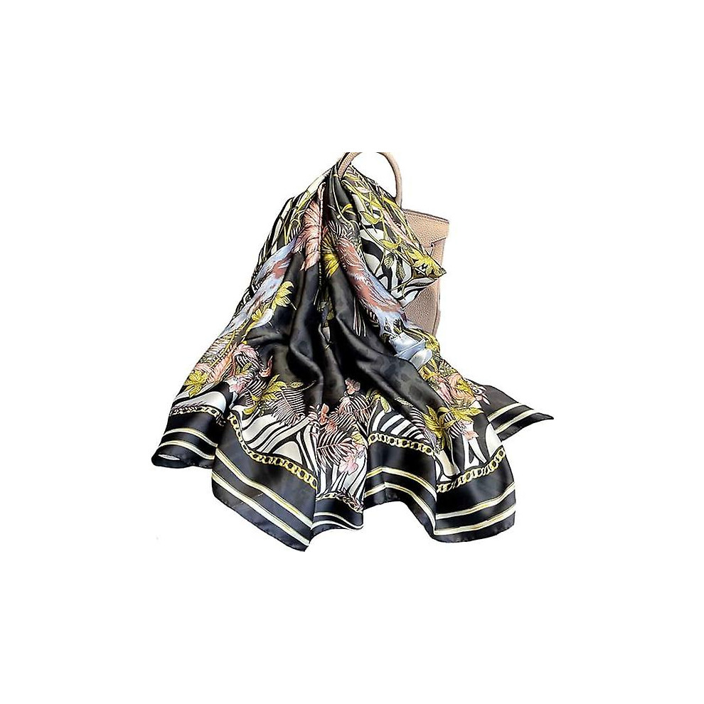 Konhill (As Show, One Size) Scarfs For Women Lightweight Print Floral Pattern Scarf Fashion Scarves Sunscreen Wraps Shawls