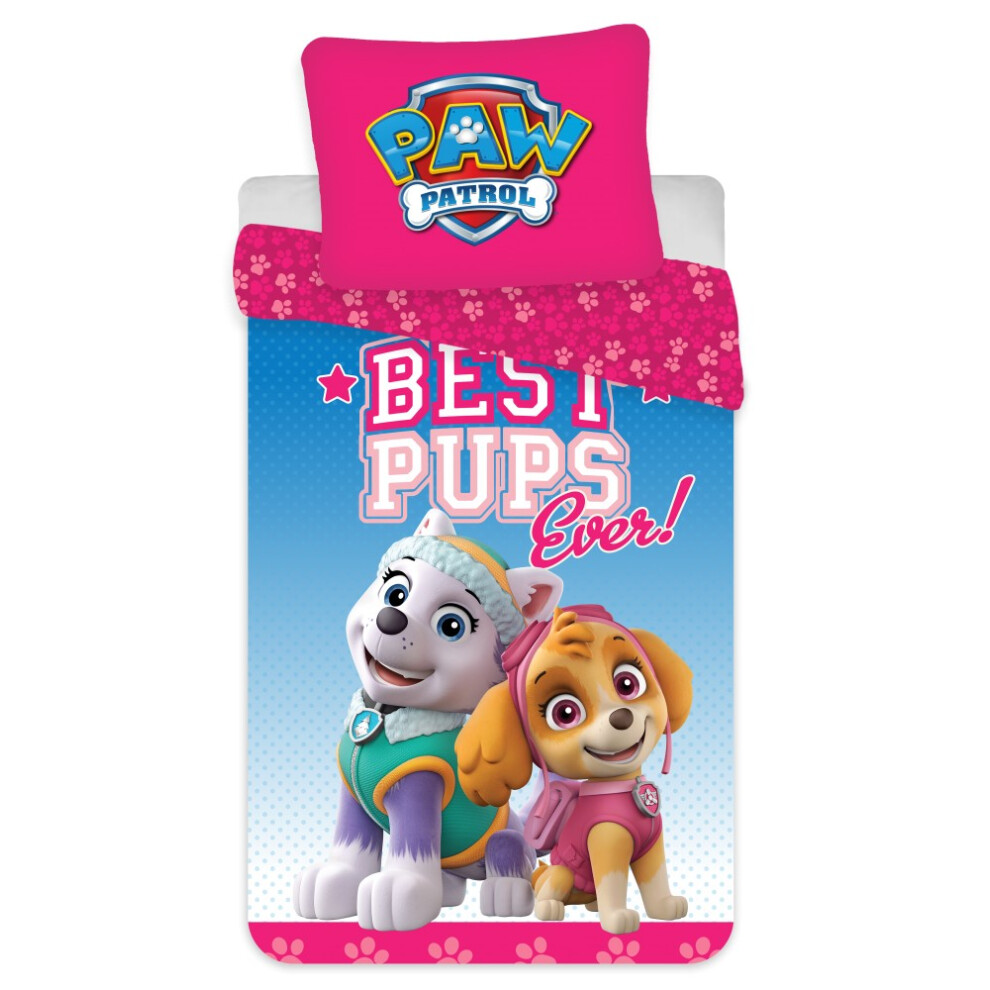 Paw Patrol Toddler Size Duvet Cover Set 100 x 135 cm 100% COTTON
