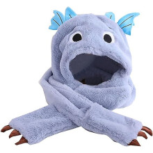 (As show, One size) Boys Waterproof Gloves Toddler Hats Scarves Warm Autumn Winter Baby Plush Boys Girls Ear Protection Hats Children