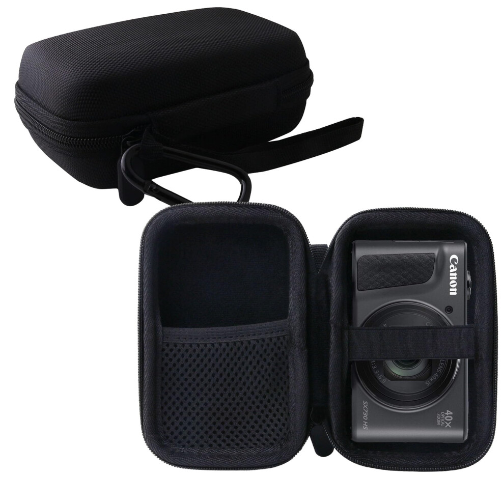 WERJIA Hard Carrying Case Compatible with Canon PowerShot SX720 SX620 SX730 SX740 G7X Digital Camera (Storage case  Black)