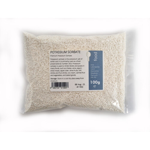 Potassium Sorbate 100g - Highest Quality - Food, E202, Wine making.