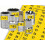 (As show, One size) 180 Bright Yellow Durable Chrome Socket Labels Stickers Easy to Read 1