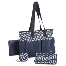 Baby Boom Ivy 4-delad Skötväska Set, Navy, One Storlek
