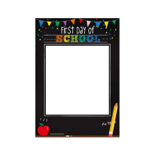 SWYOUN Black Prvn koln den Zptky do koly Prty Fotobudka Selfie Frame