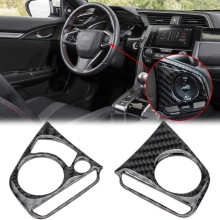 Kryt tlacidla ovl dania m di Xotic Tech z origin lneho m kk ho uhl kov ho vl kna, kompatibiln s Honda Civic 10. gener cie