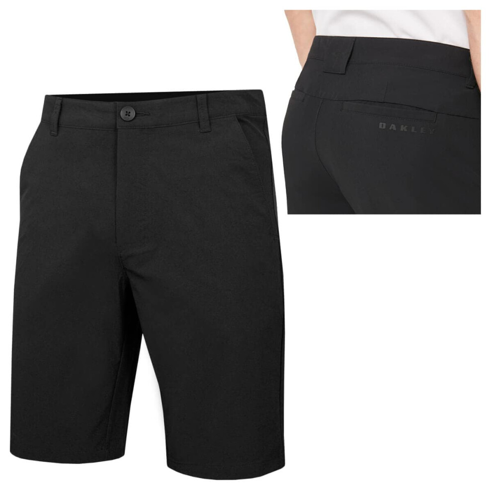 Oakley Mens Take Pro 3.0 Golf Shorts  Blackout  34 US