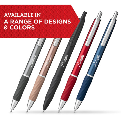 Sharpie SHARPIE S-Gel, Στυλό Gel, Μεταλλική Σάρκα, Χρυσό, Μεσαία Μύτη (0.7mm), Μαύρη Μελάνη, 4 Τεμάχια 1
