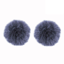 LAVALIER WIND MUFF 2 pachet microfon de vnt de vnt 0,2/0,4 inch blana lav parbriz ecran rezistent la vnt (0,4inch gri)