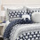 Lush Decor Σετ Κουβέρτα Ελέφαντα 4 Τεμαχίων, Μονό, Μπλε 3