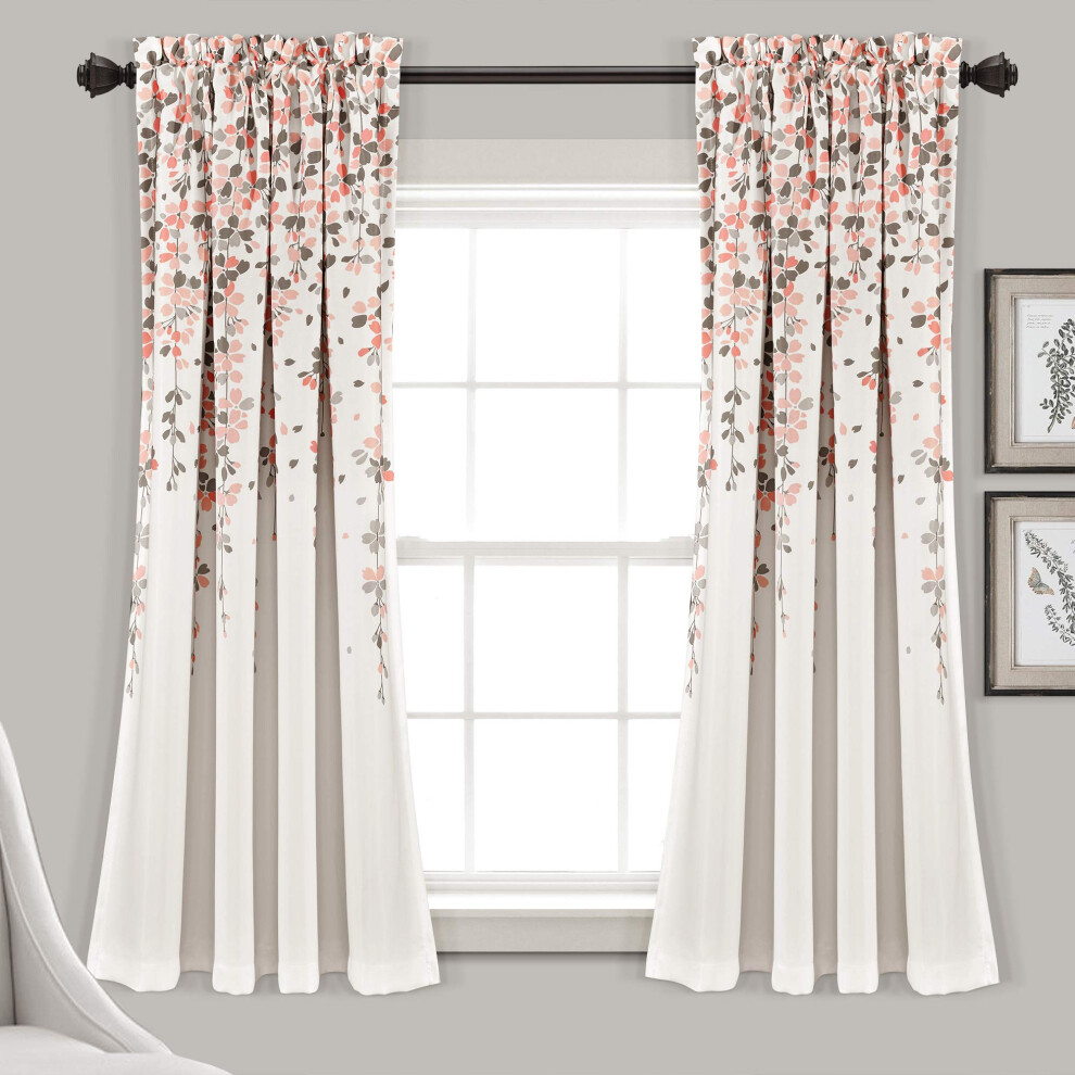 Ppiges Dekor Lush Decor Weeping Flowers Darkening Window Curtains Panel Set For Liv