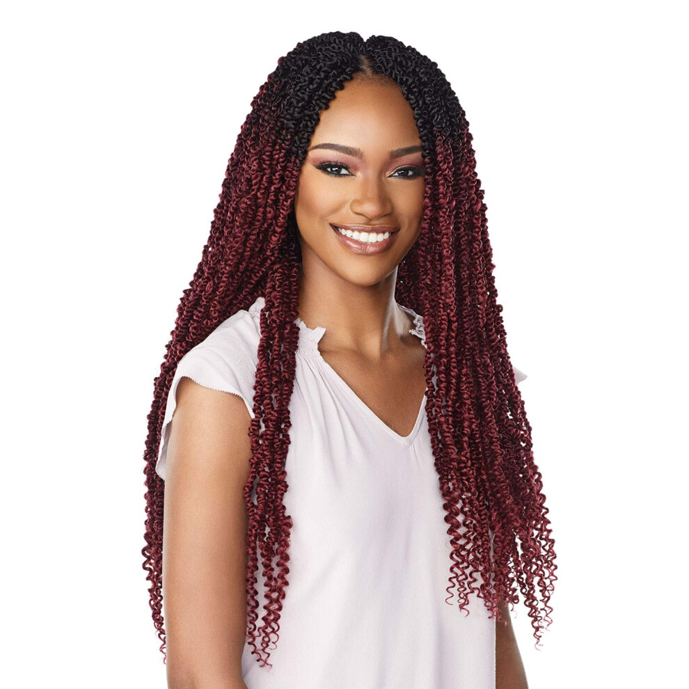 Sensationell Sensationnel Crochet Braids Lulutress 2X Pre-Looped Skinny Passion Twist 24"" (1-Pack 1)