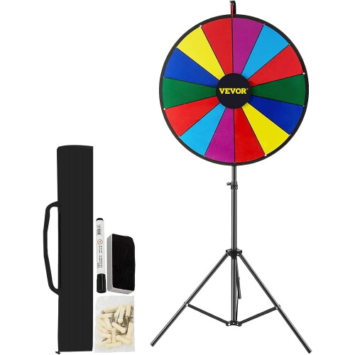 VEVOR Roue de prix rotative VEVOR 18 pouces 14 emplacements Spinner de table Heavy D