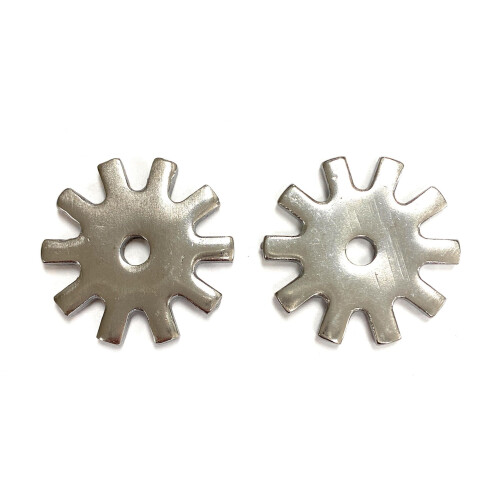 AJ Tack rustfrit st?l Spur Rowels Sunburst 16 Point rustfrit st?l 1 3/4 """" 1