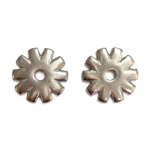 AJ Tack rustfrit st?l Spur Rowels Sunburst 16 Point rustfrit st?l 1 3/4 """" 2