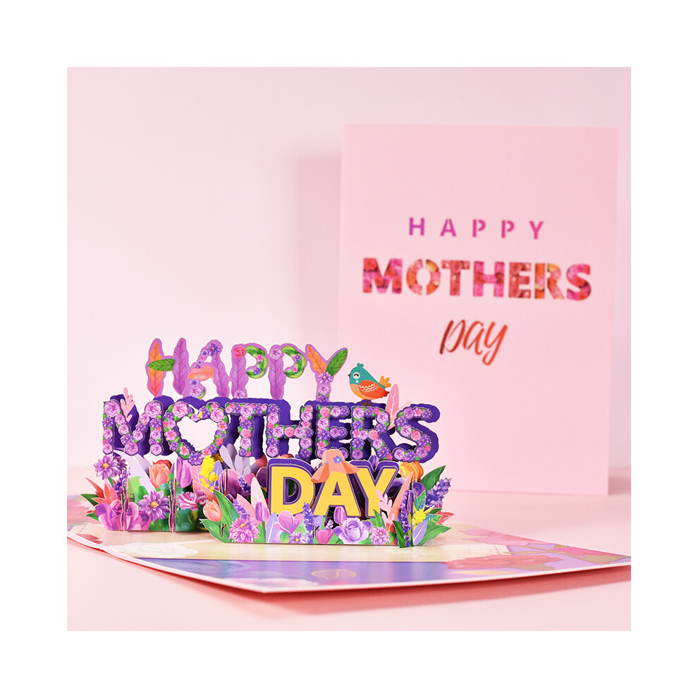 (Happy Mother's Day) Happy Mother's Day greeting card 3D three-dimensional creative holiday blessing card
