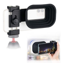 Uniwersalna antyrefleksyjna oslona obiektywu aparatu do iPhone'a 15 14 13 12 Series Samsung Android Regulowany zacisk Telefon Mocowanie do statywu z