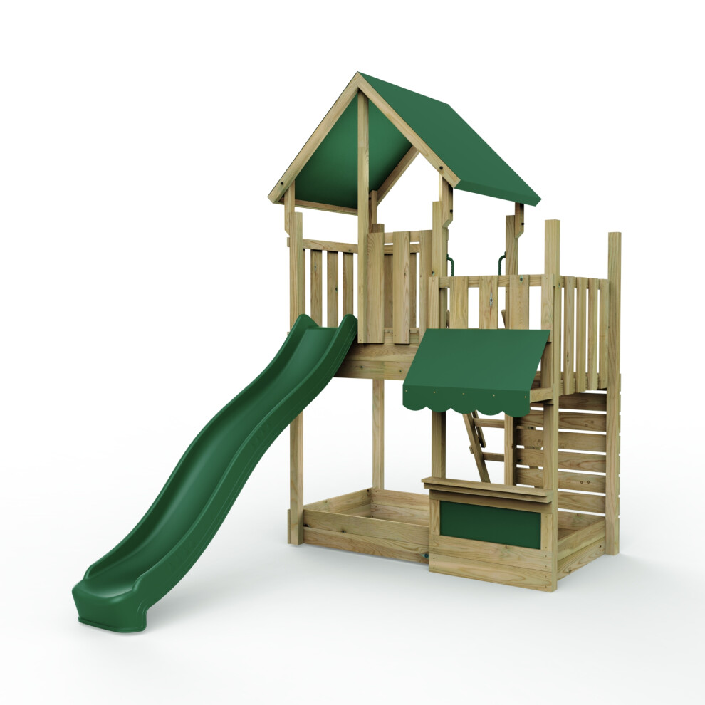 Rebo (Shop) Modular Wooden Climbing Frame Adventure Playset - M3