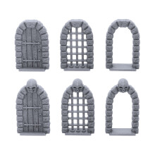 EnderToys Retro Dungeon Doors, 3D Utskrivna Tabletop RPG Sceneri för 28mm Figurer