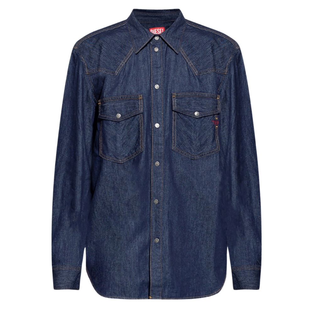 (L) Diesel Dark Blue Denim Shirt