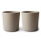 Mushie Dinnerware Cups For Kids | Fabricat n Danemarca Set de 2 (Vanilie) 1