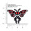 Winks For Days Mothman Cryptid Creature -brodeerattu silitysmerkki 3