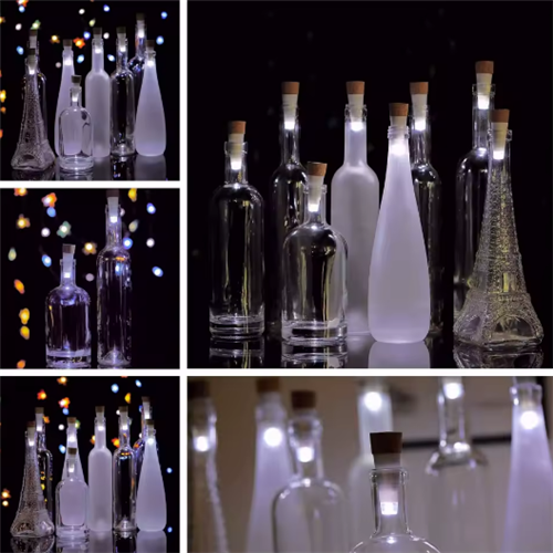 USB Rechargeable Bottle Lights Mini Cork Shaped Craft Light 2