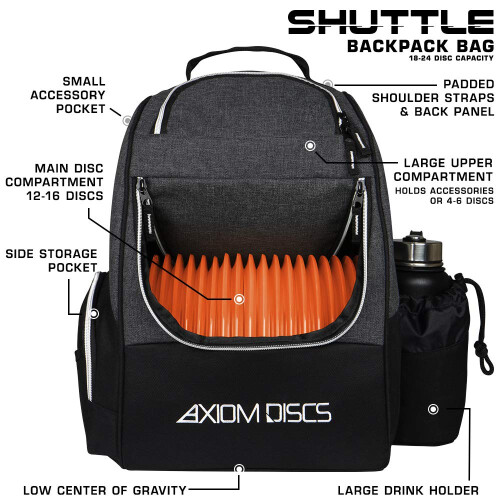 Axiom Discs Backpack Shuttle Bag (Black) 2