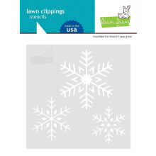 Lawn Fawn LF2460 Snowflake Trio StencilTuituri de gazon