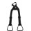 Showman Ρυθμιζόμενα Στυππήματα Nylon Heavy Duty (Μαύρο) 2