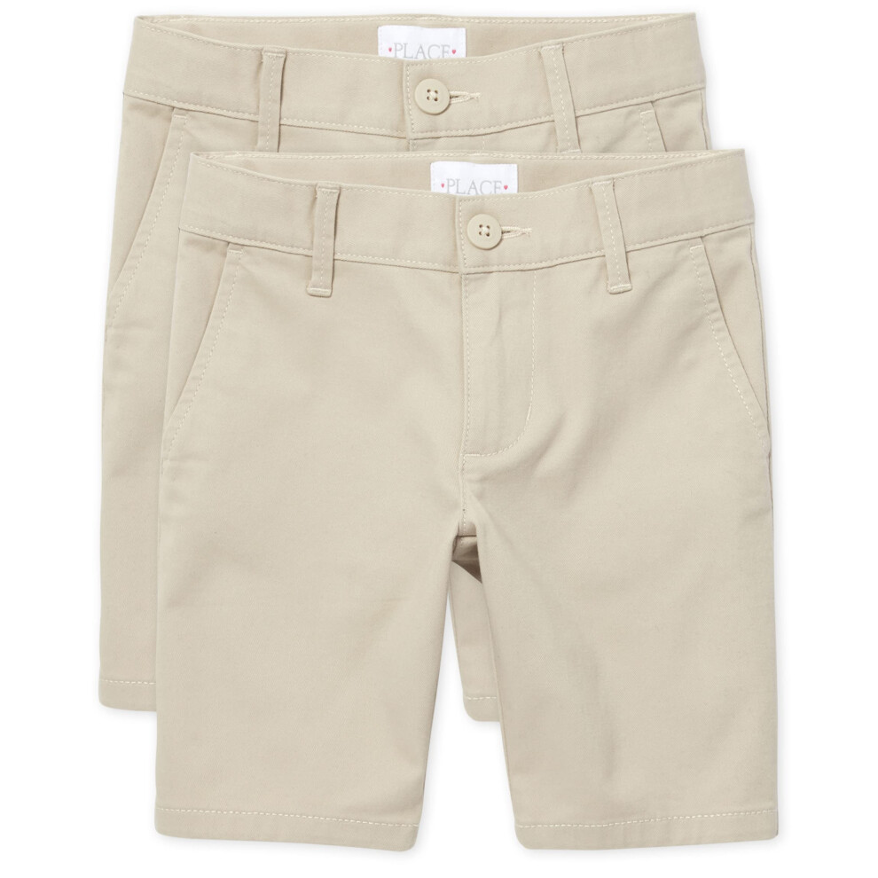 The childrens Place girls chino Shorts Bisquit 6X7