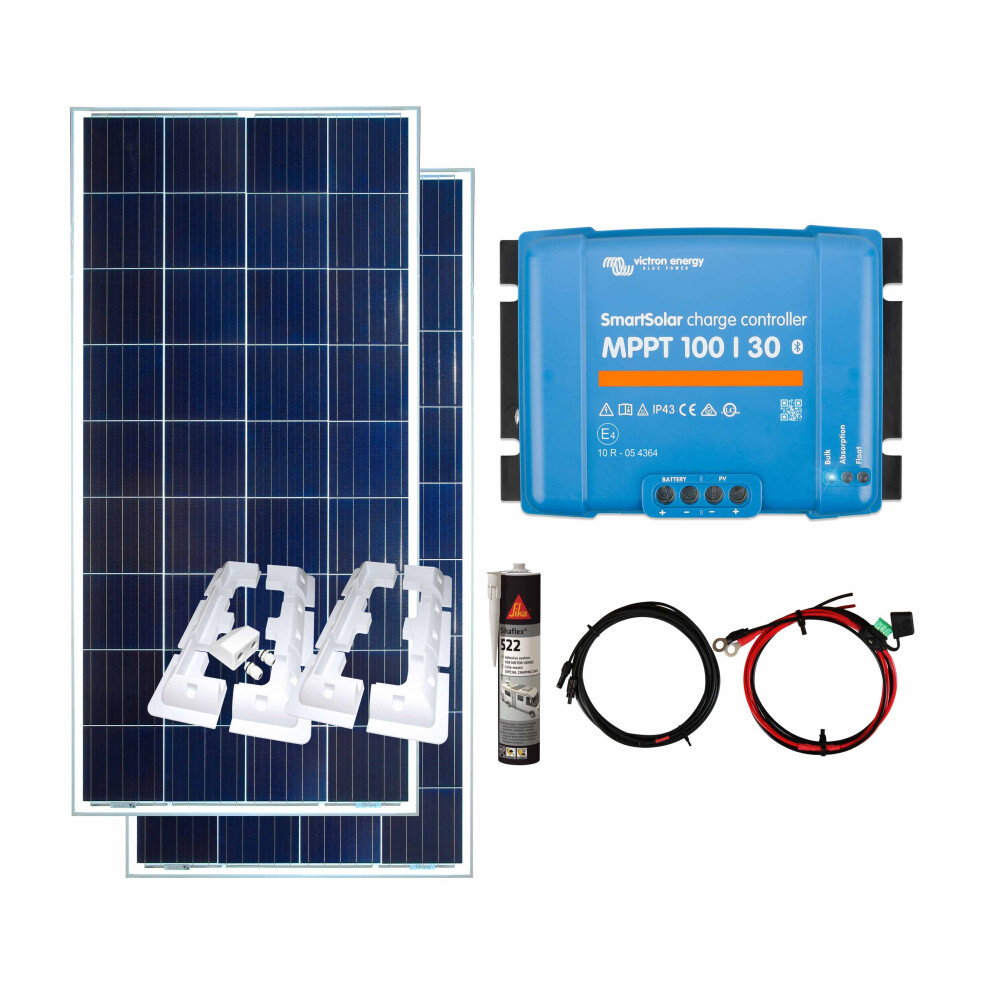 Victron 300W Solar Panel Kit Mppt Smart Charging Controller Battery Mounts K5 673658478653