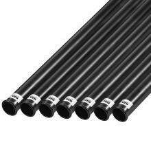 Izzo Golf Black Plastic Golf Club Tube 1,25 tommer (pakke med 7)