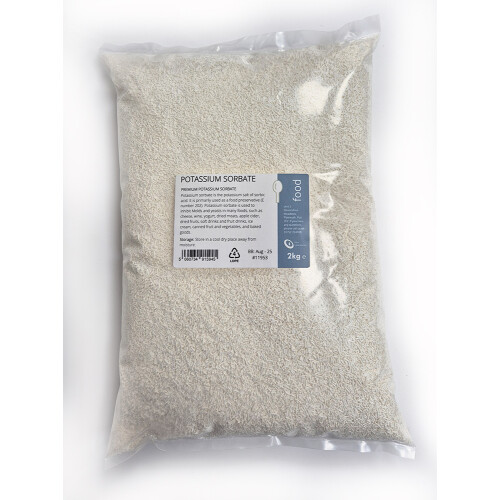 Potassium Sorbate 2kg - Highest Quality - Food, E202, Wine making.