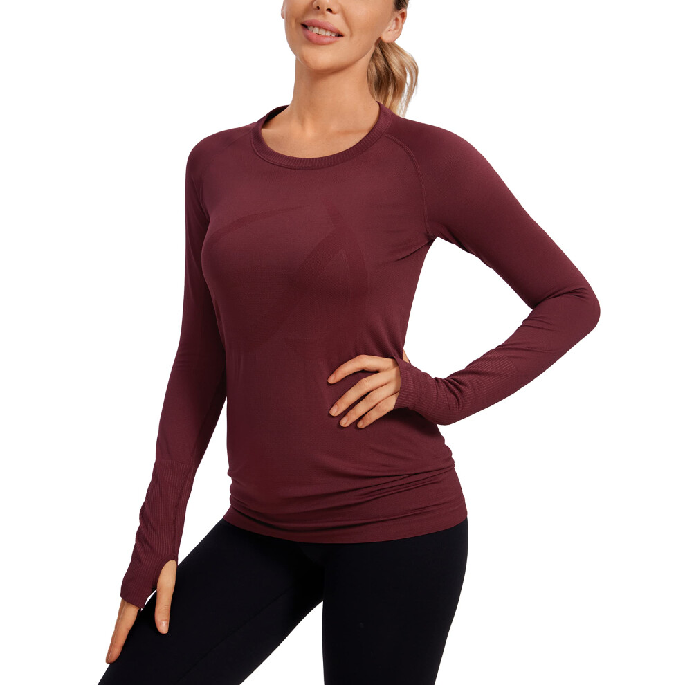 cRZ YOgA T-shirt de sport     manches longues sans couture pour femme