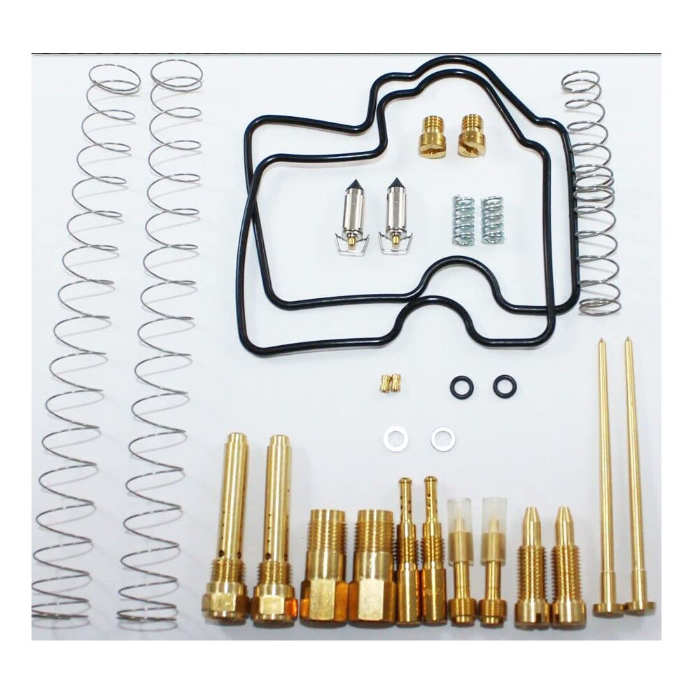 Quality Carburetor Rebuild Kit For The 2002-2003 Kawasaki Kvf 650 Prairie 2005-2013 650 Brute Force 2004-2006 700 Prairie Atvs For Both Carburetors 765095144427