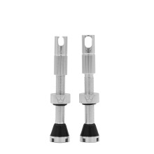 Peaty's X Chris King (MK2) slanglsa ventiler 42 mm silver