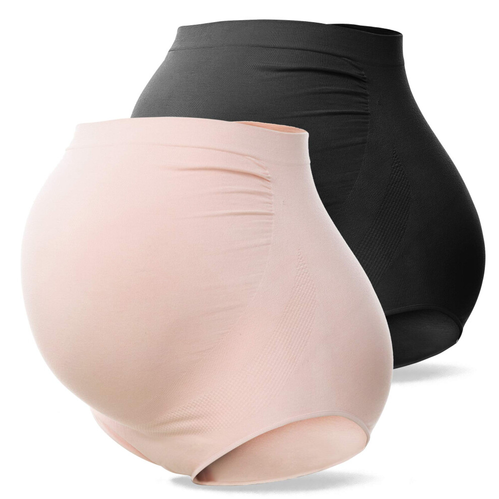 Sous-v   tements de maternit    taille haute pour femmes SUNNYBUY, sans coutures, doux
