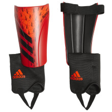adidas Unisex- Match Scheenbeschermers Rood/Zwart/Zonne-rood Small
