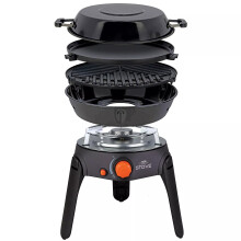 Cooking Gas Stove Portable Camping Outdoor BBQ Grill Fishing Foldable Legs & Bag