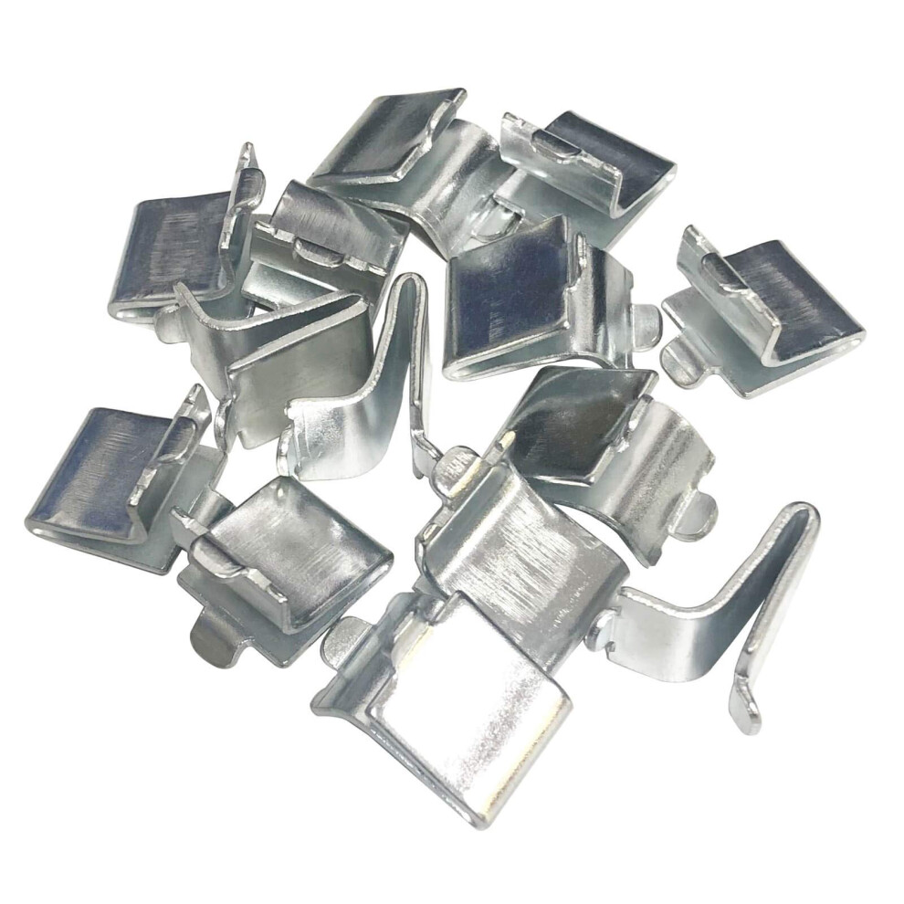 Adjustable Steel Pilaster Shelf Support Clip - 14Pieces 610452190022
