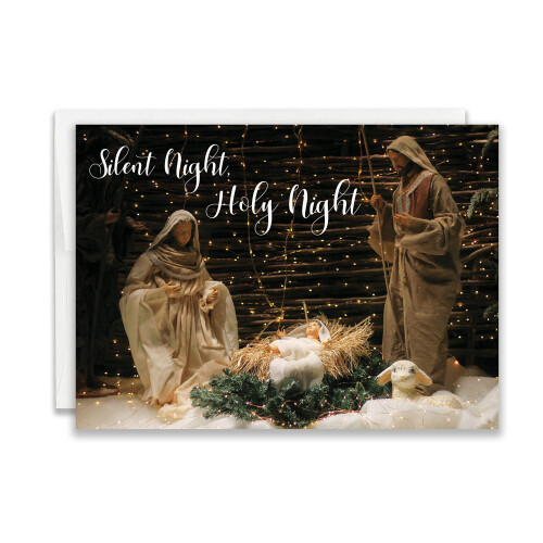 JBH Creations Religious Nativity Christmas Card with Scripture - Pack 1