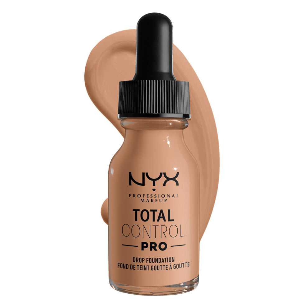 NYX PROFESSIONAL MAKEUP Total Control Pro Drop Foundation  Skin-True Buildable Coverage - Medium Buff