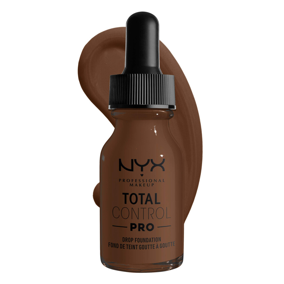 NYX PROFESSIONAL MAKEUP Total Control Pro Drop Foundation  Skin-True Buildable Coverage - Deep