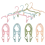 (Pink) 10pcs Foldableable Clothes Hanger Travel Portable 1