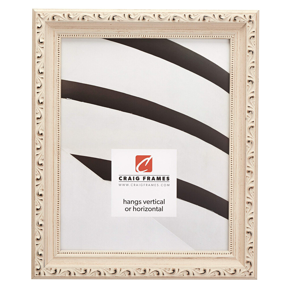 Craig Frames Ancien Bilderrahmen, Verziert, 16 X 22 Zoll, Off-White-image